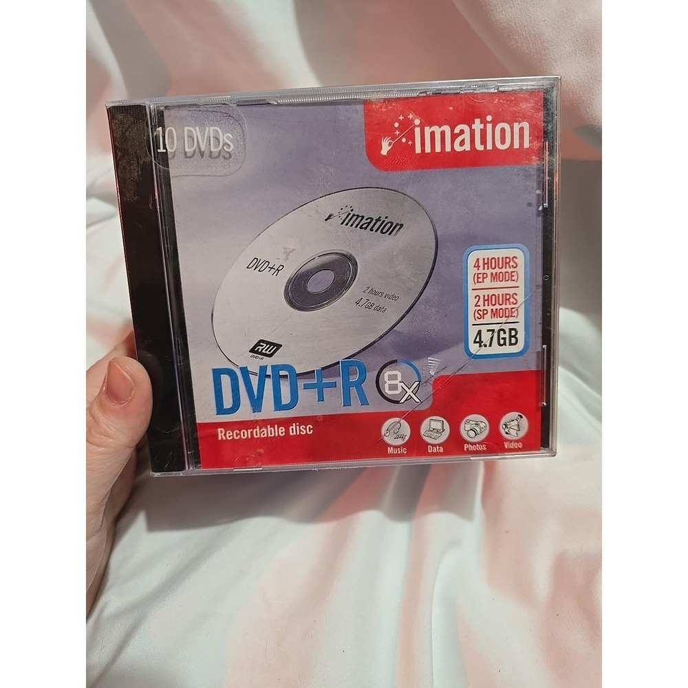Imation DVD+R Recordable Discs 10 Pack  DVDs Sealed 4.7GB